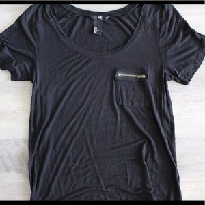 H&M Zipper Pocket Top